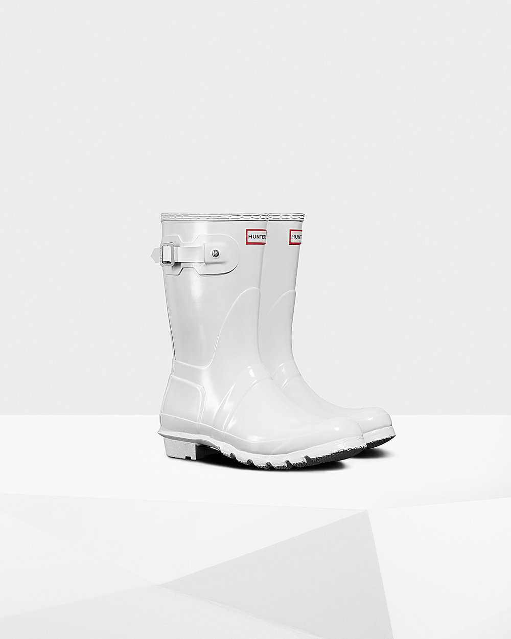 Galochas Curtas Hunter Feminina Branco - Original Gloss - 78JEMYDUW